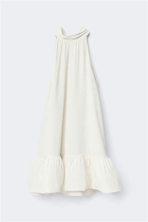 Gina Tricot - Mini frill dress - korte kjoler - Hvid - XL - Dame