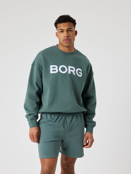Björn Borg Borg Oversized Logo Sweatshirt Grøn, XL