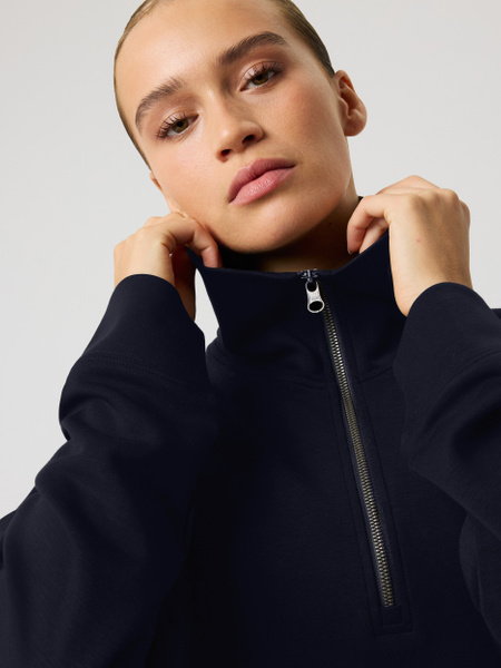 Björn Borg Studio Soft Halfzip Sweatshirt Marineblå, L