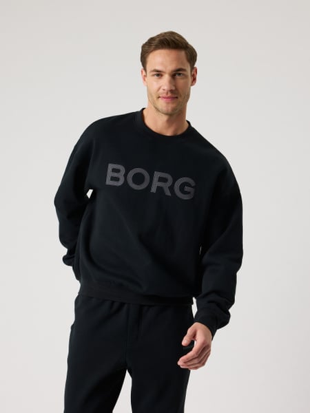 Björn Borg Borg Oversized Logo Sweatshirt Sort, XXL