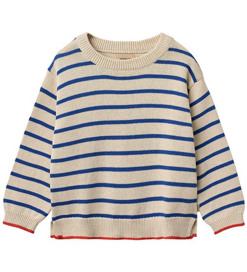 Wheat Bluse - Strik - Morgan - True Blue Stripe