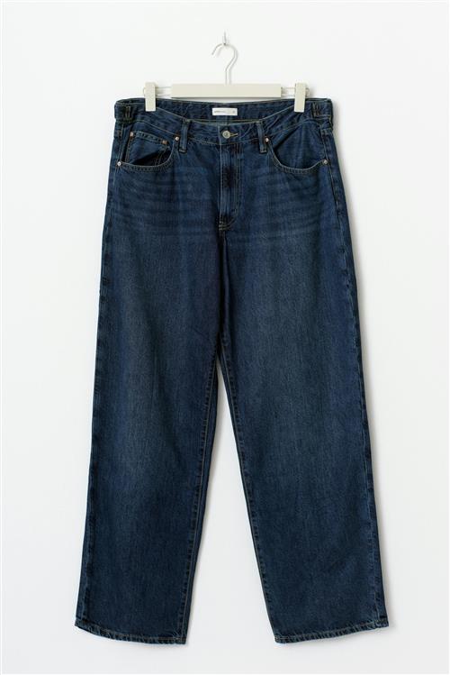 Gina Tricot - Baggy snap petite jeans - Baggy & loose jeans - Blå - 32 - Dame