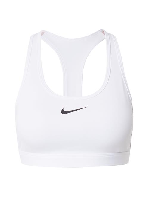 NIKE Sports-BH 'Swoosh'  sort / naturhvid