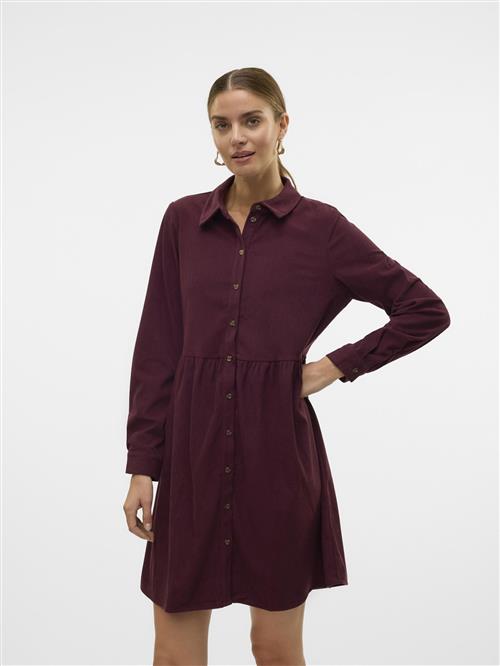 VERO MODA Blusekjole 'VILJA '  bordeaux