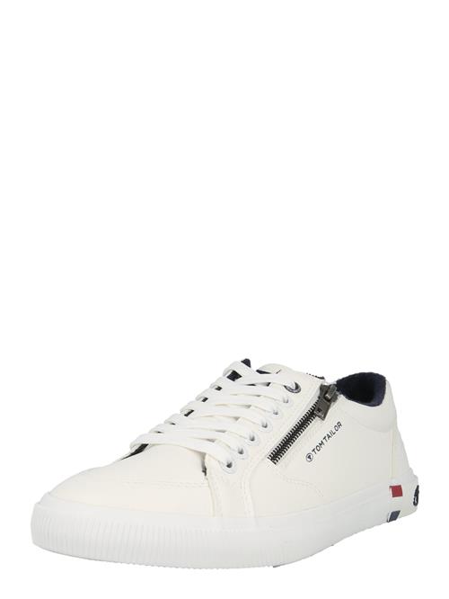 TOM TAILOR Sneaker low  marin / hvid