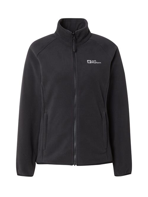 JACK WOLFSKIN Funktionsfleecejakke 'Moonrise'  antracit / hvid