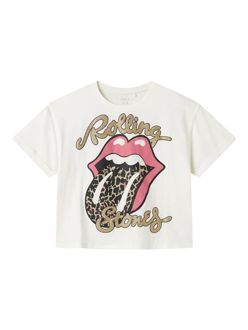 NAME IT Bluser & t-shirts 'Rolling Stones'  guld / pink / sort / hvid