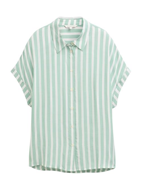 TOM TAILOR Bluse  mint / hvid