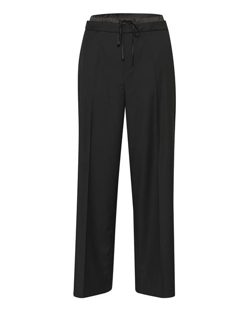 Kaffe Bukser med fals 'Vindy'  sort