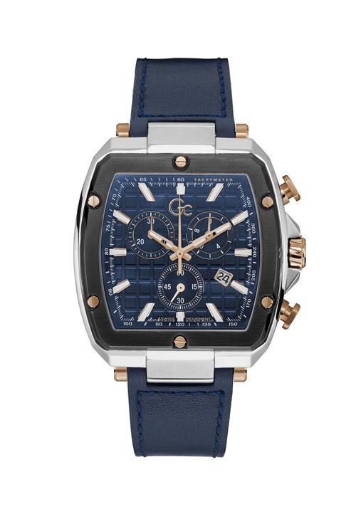 Gc Analogt ur 'Spirit Tonneau'  blå / sølv