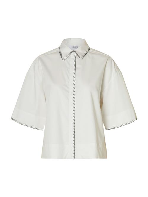 SELECTED Bluse 'SLFFIA'  hvid