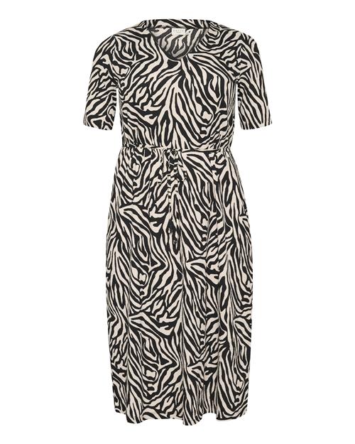 KAFFE CURVE Kjole 'KCivena'  sort / offwhite