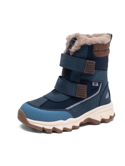 BISGAARD Snowboots 'Eddie'  blå / navy / mørkebrun