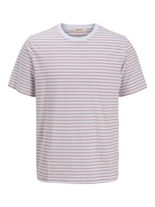 JACK & JONES Bluser & t-shirts 'JORCanggu'  blodrød / hvid