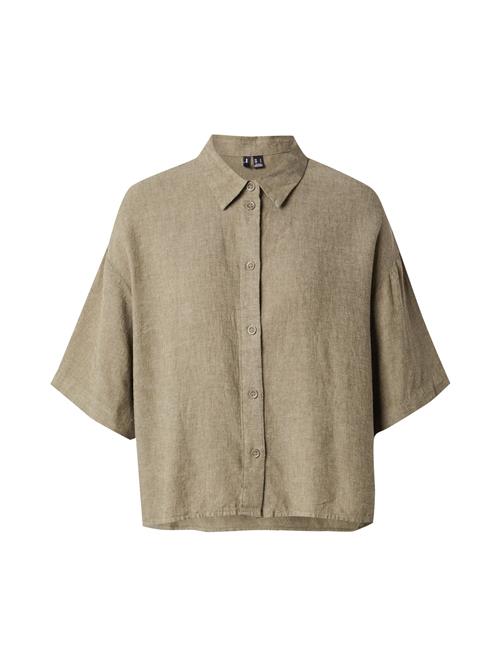 VERO MODA Bluse 'VMLinn'  grøn-meleret