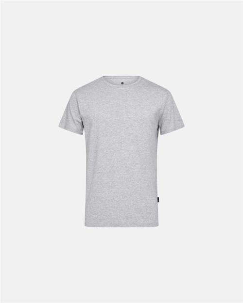 T-shirt O-neck | Bambusviskose | Lys grå melange