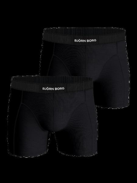 Björn Borg Organic Cotton Stretch Boxers 2-pack Sort, XXL