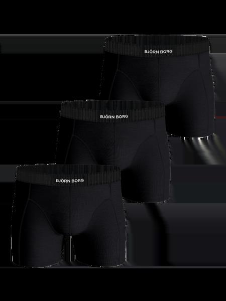 Björn Borg Organic Cotton Stretch Boxers 3-pack Sort, S