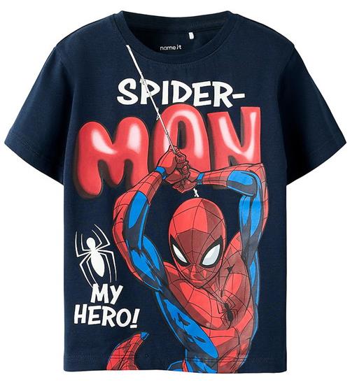 Name It T-shirt - Noos - NmmMarvin - Spider Man - Navy Blazer
