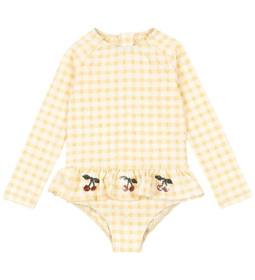 Konges Sløjd Badedragt - Etta -U40+ - Banana Almond Check