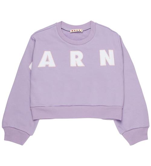 Marni Sweatshirt - Cropped - Light Violet m. Hvid