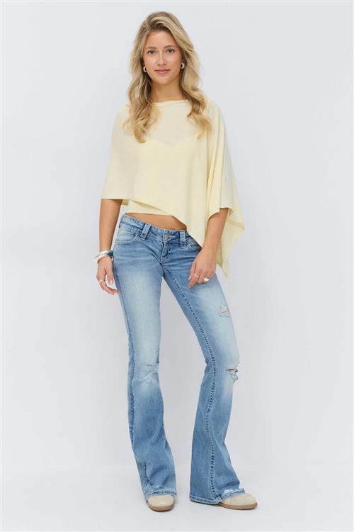 Gina Tricot - 14+ too messy flare jeans - flare jeans - Blå - S - Dame