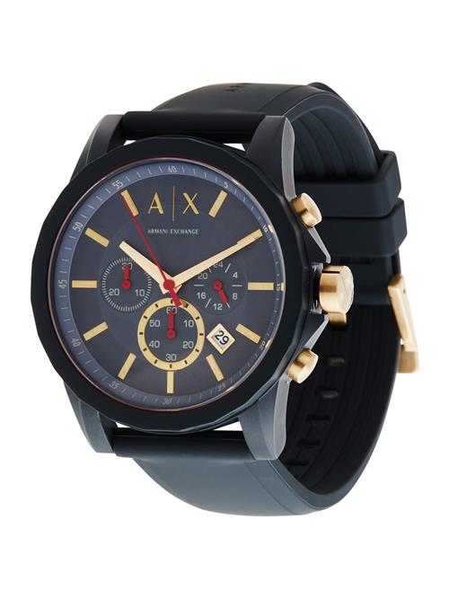 ARMANI EXCHANGE Analogt ur  natblå / gylden gul / brandrød / hvid