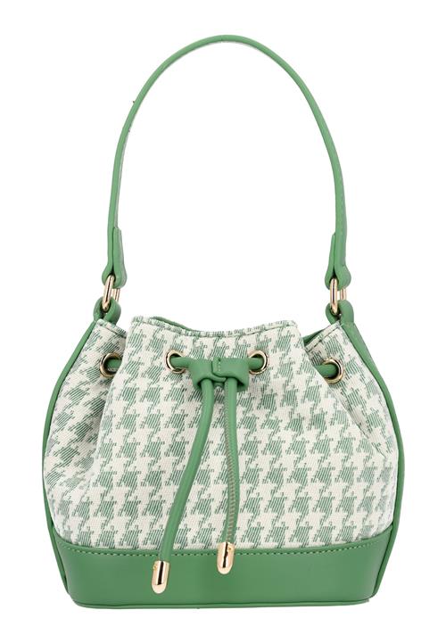 faina Posetaske  grøn / hvid