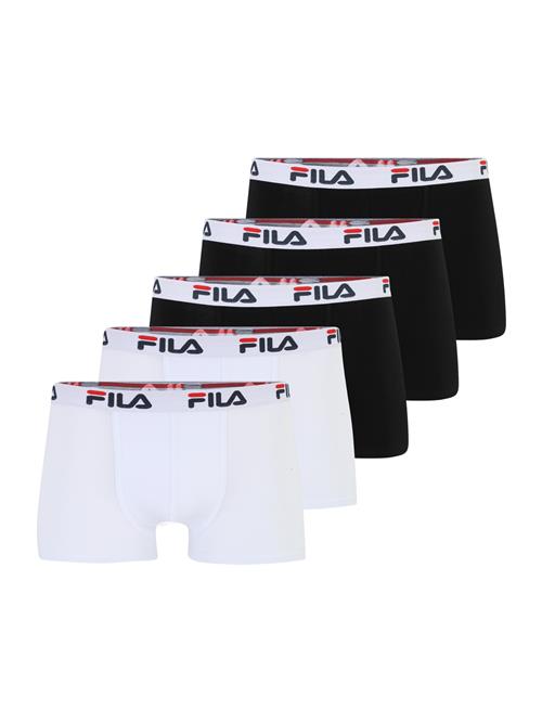 FILA Boksershorts  rød / sort / hvid