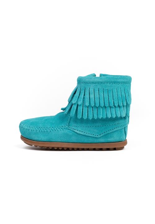 Minnetonka Støvler 'Double fringe'  turkis