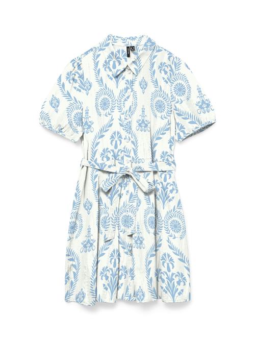VERO MODA Blusekjole 'VMDICTHE'  lyseblå / hvid