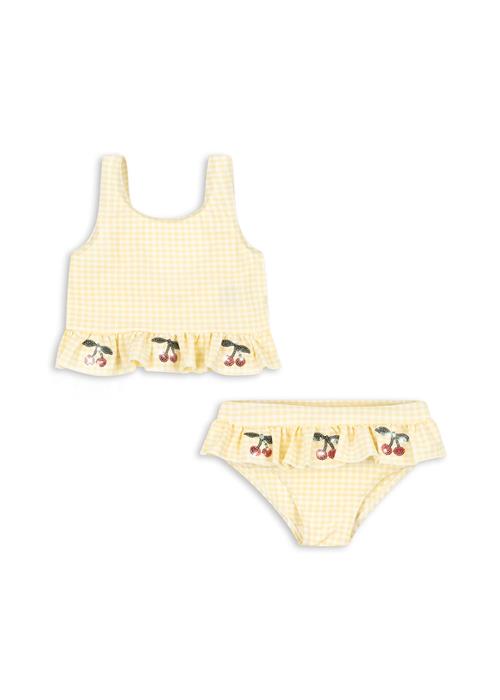 Konges Sløjd Etta Bikini Banana Almond Check  Banana Almond Check 2 Y  Gul  2 år  kvinde