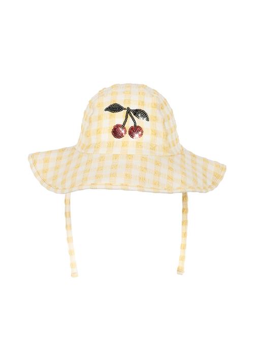 Konges Sløjd Etta Badehætte Banana Almond Check  Banana Almond Check 5-8 Y  Gul  5-8 år  kvinde