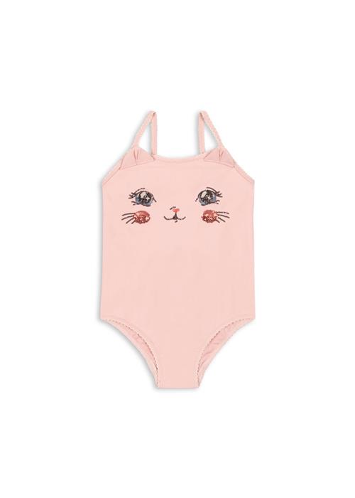 Konges Sløjd Kitty Badedragt Powder Pink  Powder Pink 5-6 Y  Lyserød  5-6 år  kvinde