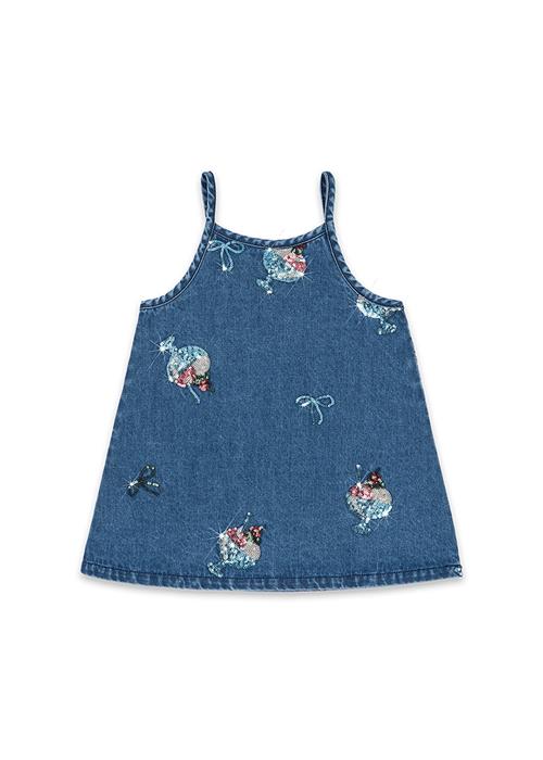 Konges Sløjd GOTS Magot Pailletstrop-kjole Gelato  Gelato 18 months  Hvid  18 måneder  kvinde