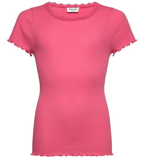 Rosemunde T-shirt - Rib - Modal - RkBalta - Rapture Rose