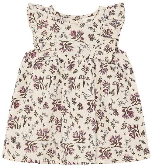 En Fant Kjole - Floral Woven - Eggnog