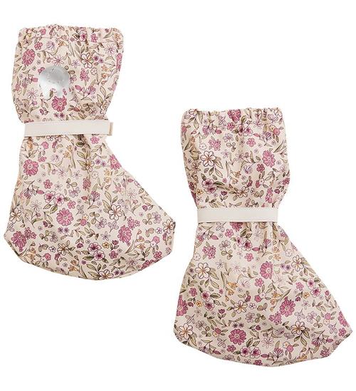 CeLaVi Overtrækssko - PU - Misty Rose m. Blomster