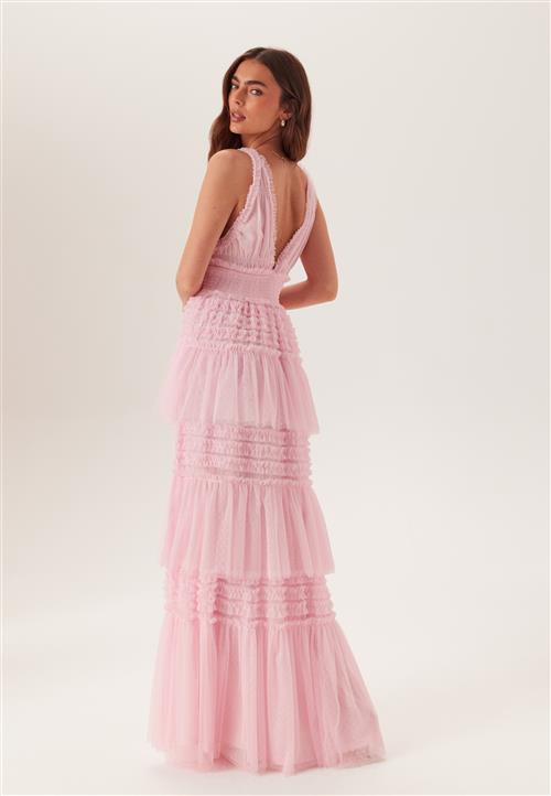 Bubbleroom Occasion Frill Dotted Tulle Gown