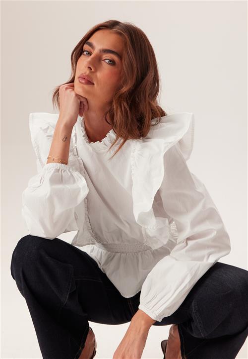 BUBBLEROOM Cotton Frill Blouse