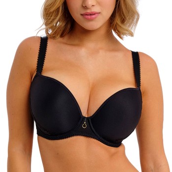 Freya BH Fascinate UW Moulded Plunge T-Shirt Bra Sort F 70 Dame
