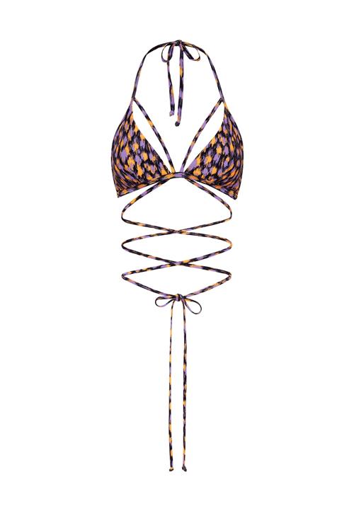 LSCN by LASCANA Bikinioverdel 'Lavista'  lilla / orange / sort