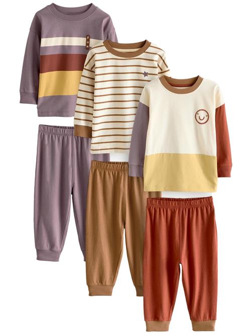 Next Nattøj  creme / brun / lilla / rød