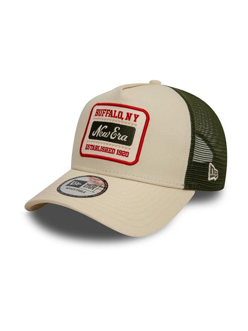 NEW ERA Hætte  lysebeige / rød / sort