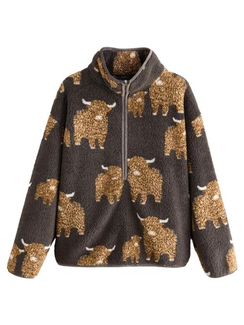 Next Fleecejakke 'Borg-Fleece'  brun / lysebrun