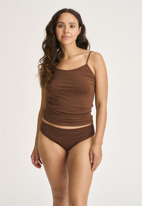 Stroptop |  Bambusviskose | Brun