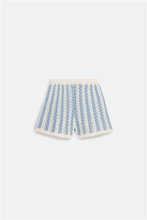 Louise Misha Mekylane Shorts Blue Stripes  Blue Stripes 7 Y  Blå  7 år  kvinde