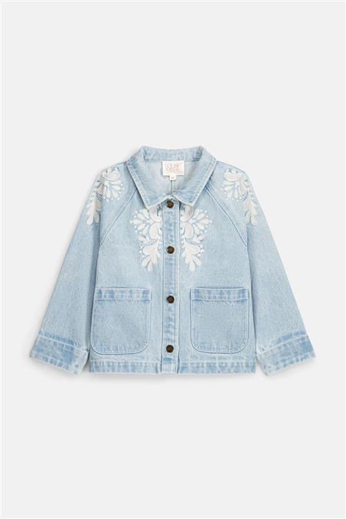 Louise Misha Rafaela Jakke Bleach  Bleach 8 Y  Blå  8 år  kvinde