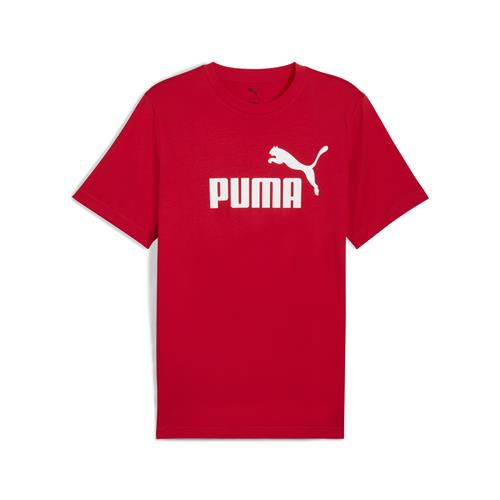 PUMA Funktionsskjorte 'Essentials No. 1'  blodrød / hvid