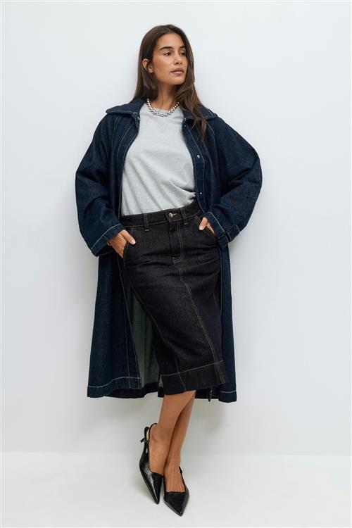 Gina Tricot - Denim pencil skirt - Nederdele - Blå - 38 - Dame